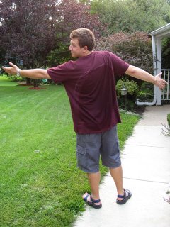 Peter with a very sweaty back